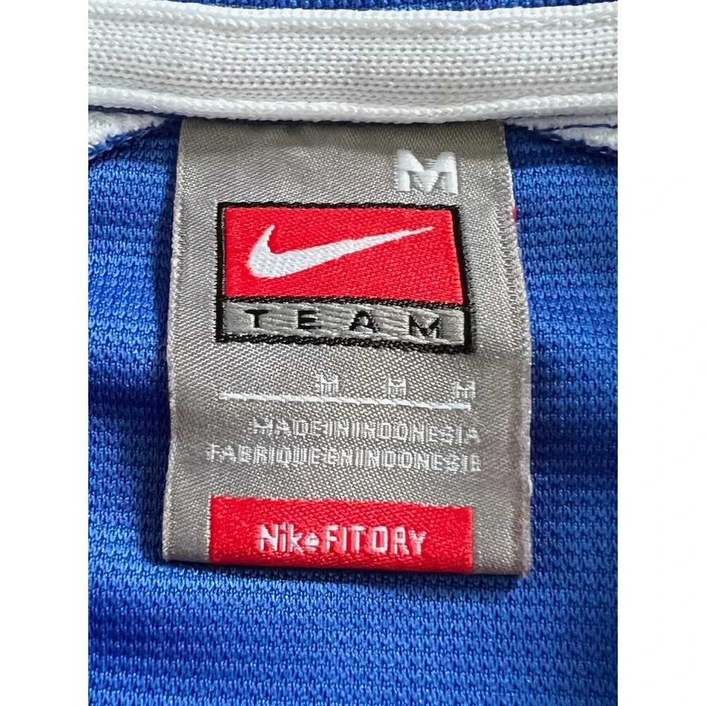 Nike Team Florida Gators Football Polo Shirt Men Medium Orange Blue Nike Fit Dry